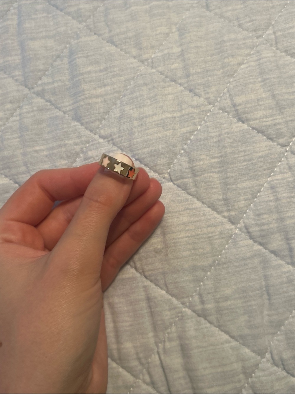 Altar'd State Silver Star Cutout Band Ring